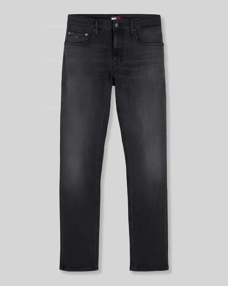 Tommy Hilfiger Slim Fit Jeans aus Baumwoll-Modal-Mix Modell 'SCANTON Black