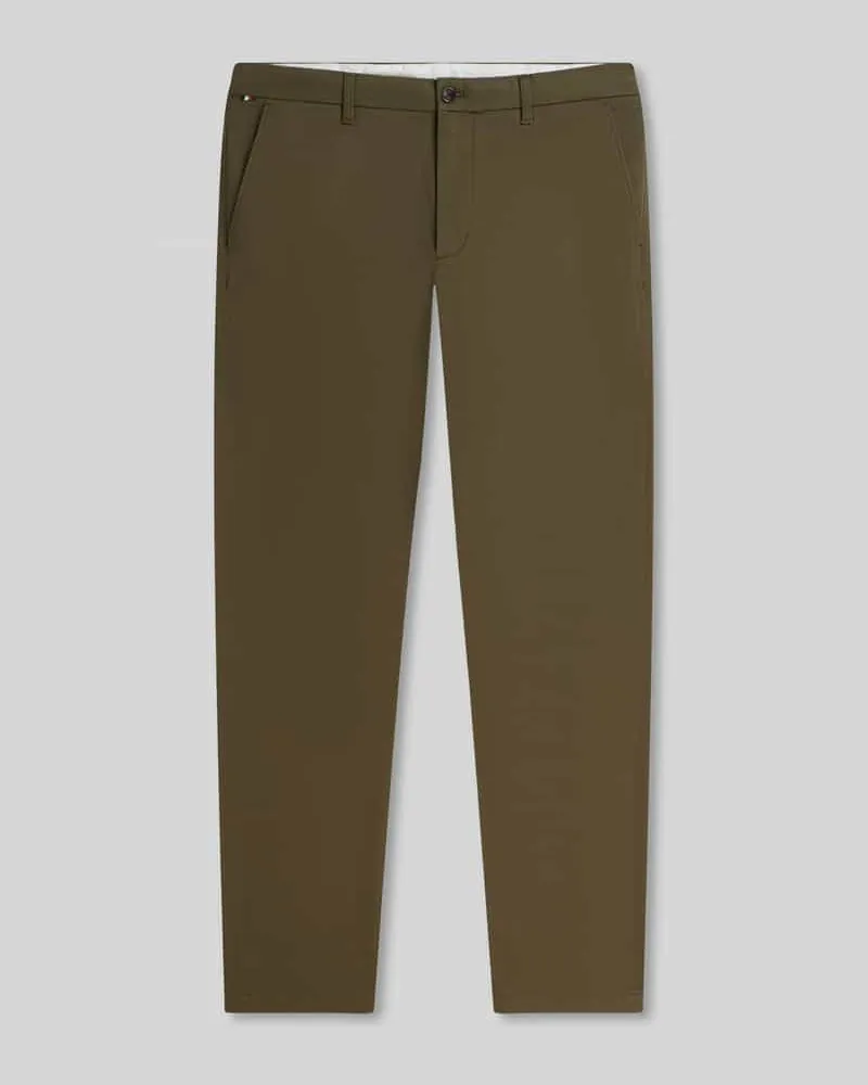 Tommy Hilfiger Slim Fit Chino aus Baumwoll-Mix Modell 'BLEECKER Khaki
