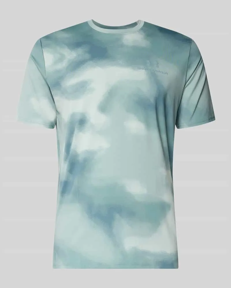 Under Armour T-Shirt im Allover-Look mit Logo Mint