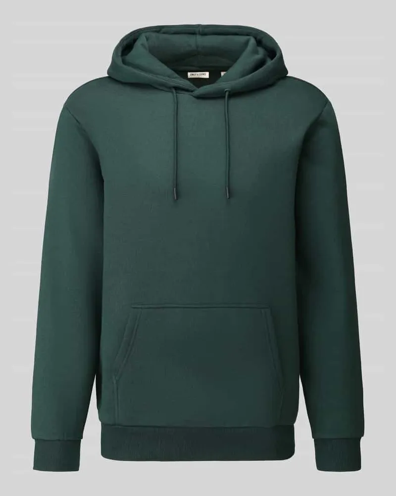 Only & Sons Regular Fit Hoodie aus Baumwoll-Mix Modell 'CERES Dunkelgruen
