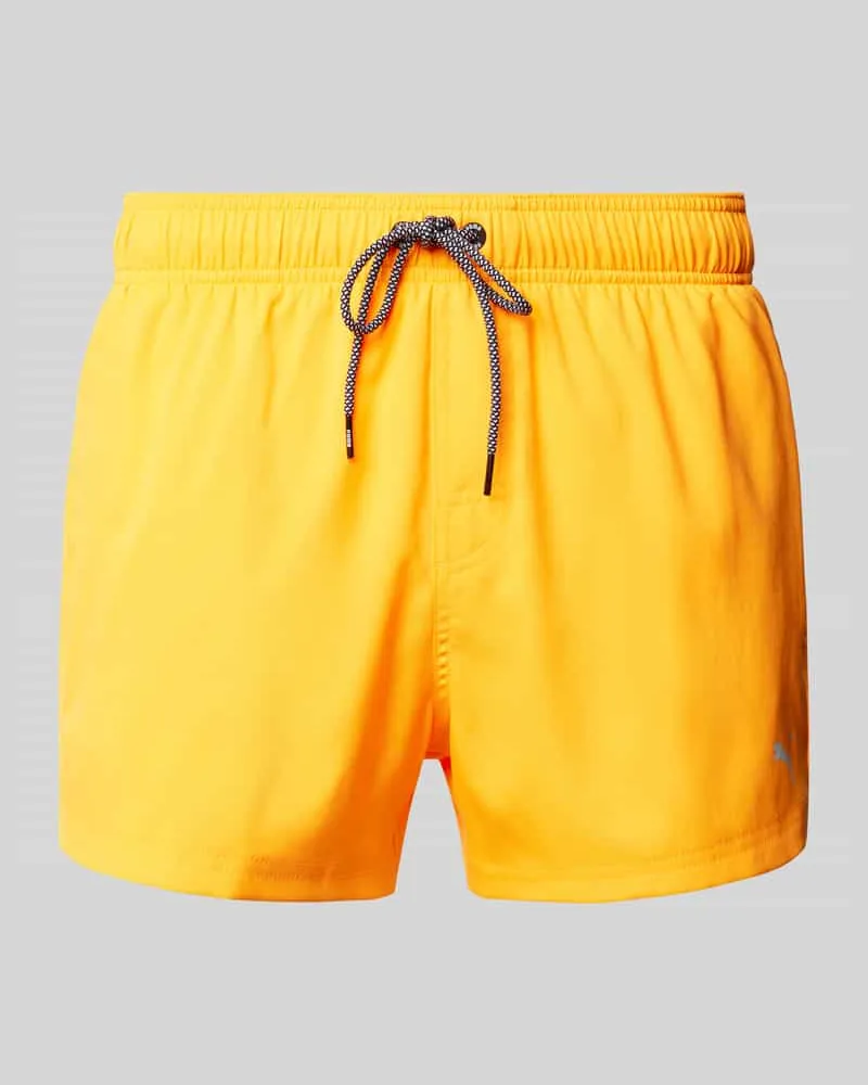 Puma Regular Fit Badehose mit Logo-Print 