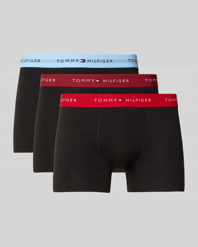 Tommy Hilfiger Trunks aus Baumwoll-Mix im 3er-Pack 