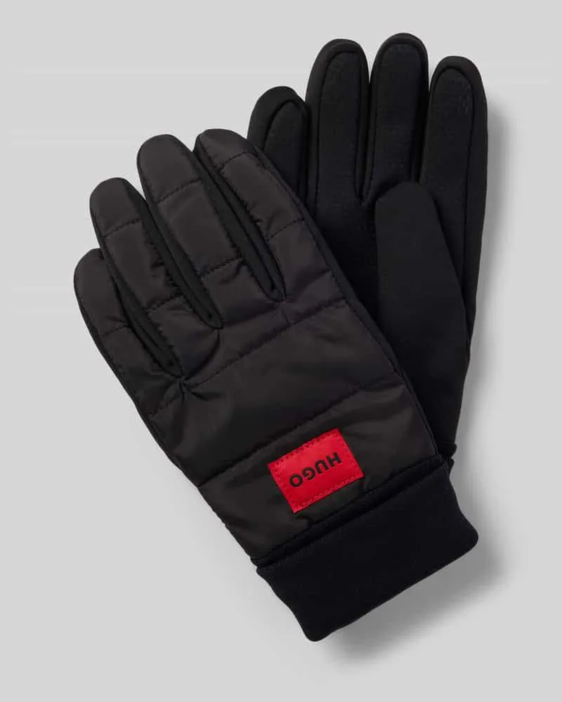 HUGO BOSS Handschuhe mit Anti-Rutsch-Beschichtung Modell 'JAKOTA Black
