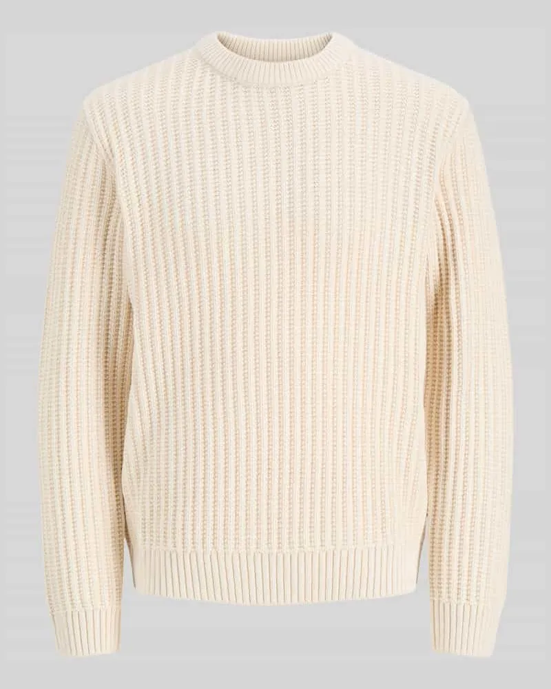 Jack & Jones Pullover mit Label-Detail Offwhite