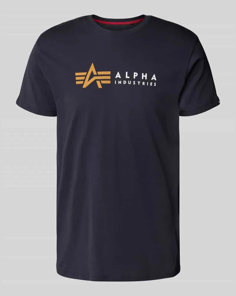 Alpha Industries T-Shirt mit Label-Print 
