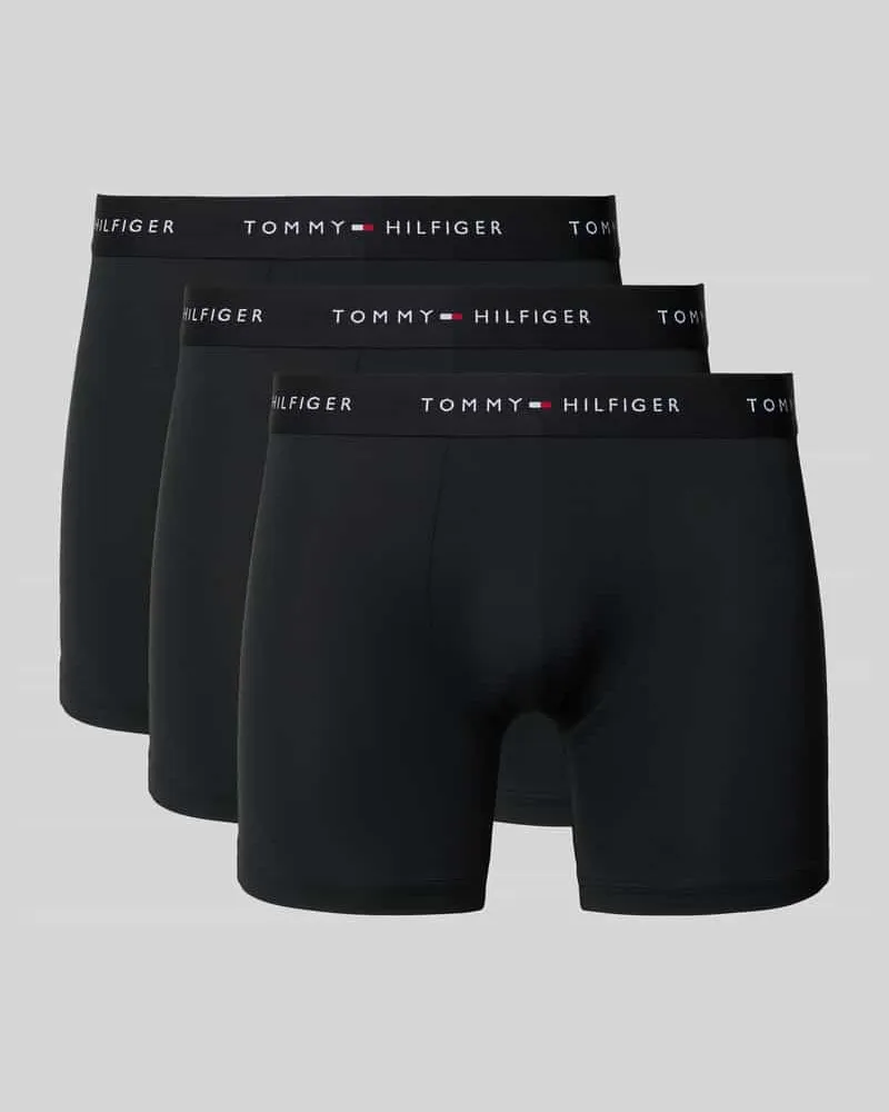 Tommy Hilfiger Regular Fit Trunks mit Label Bund im 3er-Pack 