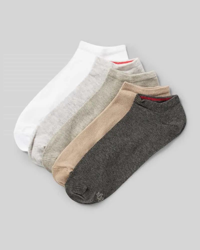 S.Oliver Sneakersocken mit Stretch-Anteil im 10er-Pack Weiss