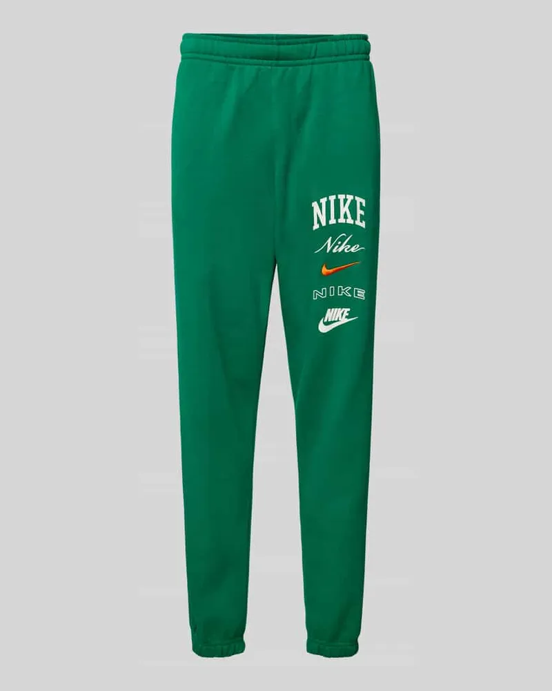 Nike Sweatpants mit Label-Print Gruen