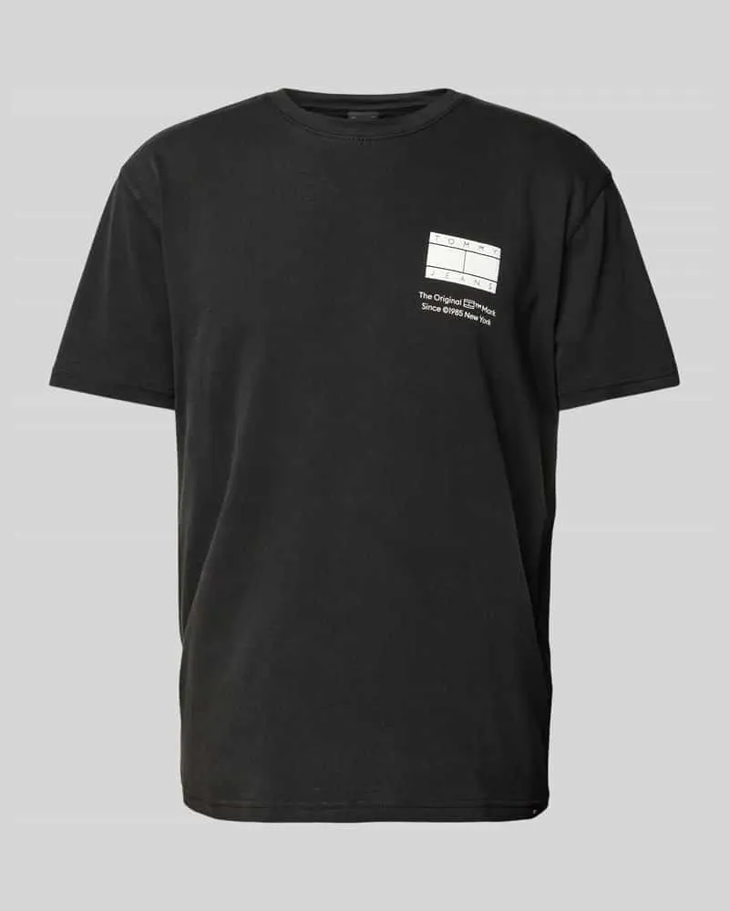 Tommy Hilfiger Regular Fit T-Shirt mit Label-Print 