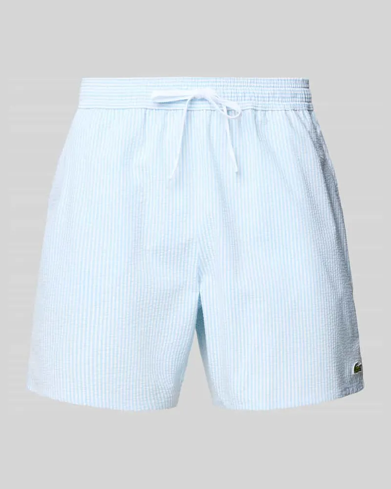 Lacoste Badehose mit elastischem Bund Bleu