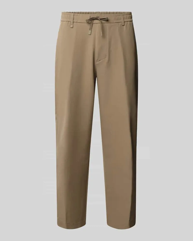 HUGO BOSS Tapered Fit Anzughose aus bügelleichtem Material Modell 'T_CONVERT Beige