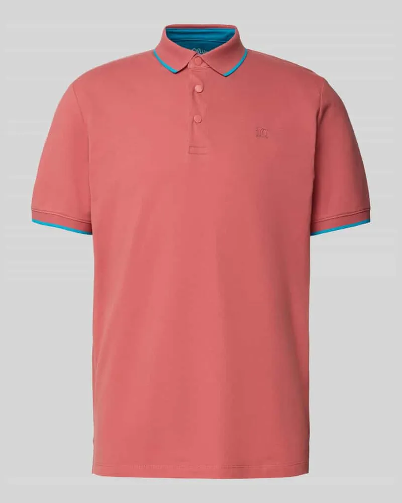 S.Oliver Regular Fit Poloshirt aus Baumwoll-Mix 
