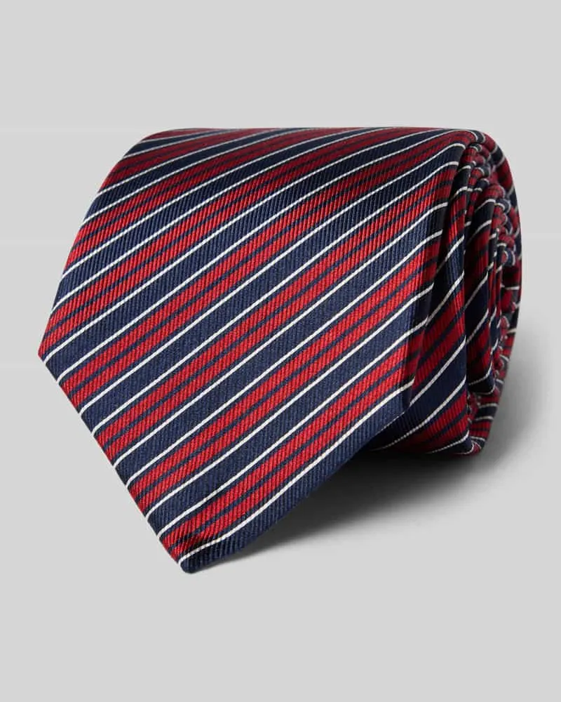 Blick Krawatte aus Seide mit Allover-Muster Marine