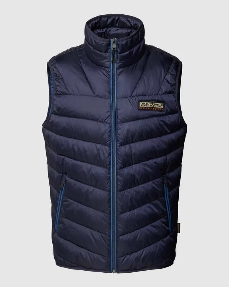 Napapijri Regular Fit Steppweste mit Stehkragen Modell 'AERONS Marine