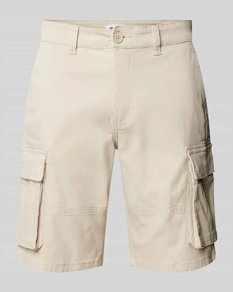 Only & Sons Regular Fit Bermudas aus Baumwoll-Mix Modell 'CAM STAGE Beige