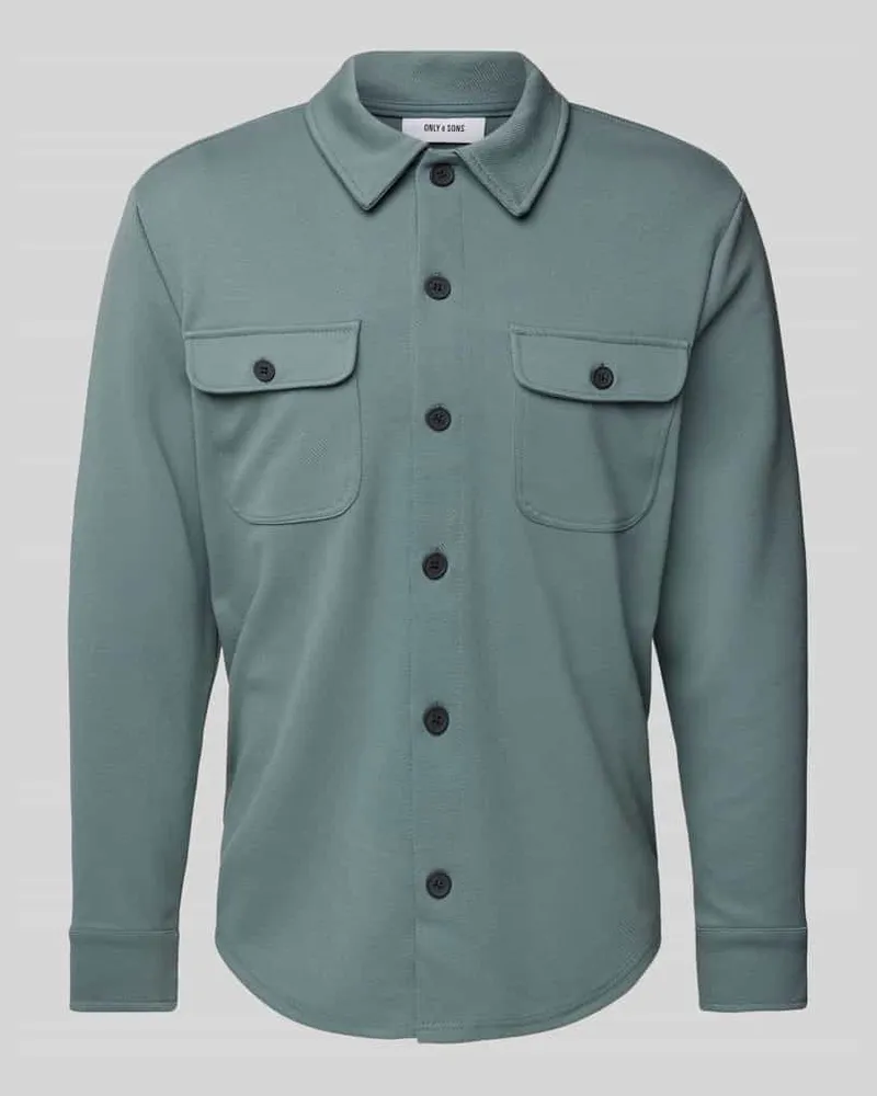 Only & Sons Freizeithemd mit Knopfleiste Modell 'NEWKODYL 