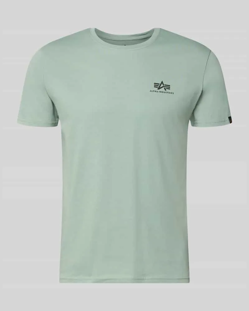 Alpha Industries T-Shirt mit Label-Details Modell 'BASIC Lind