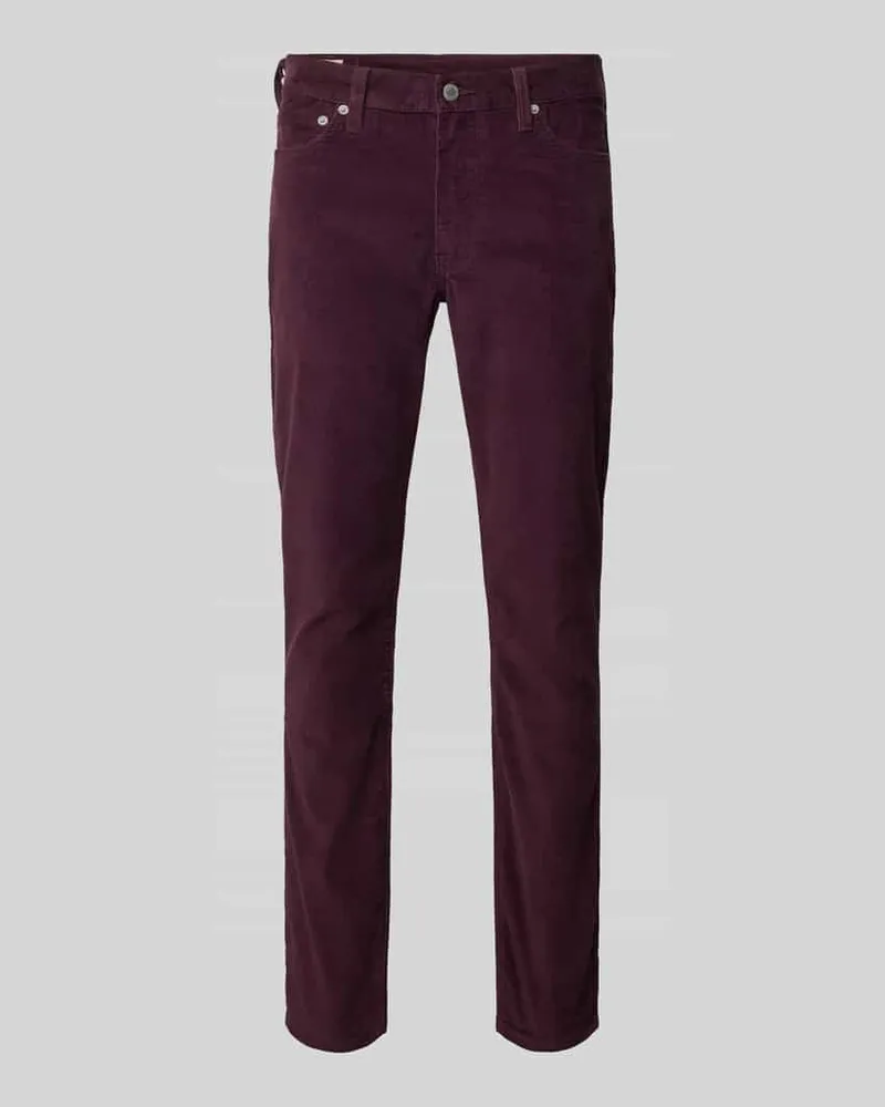 Levi's Slim Fit Jeans in Cord-Optik Modell '511 Bordeaux