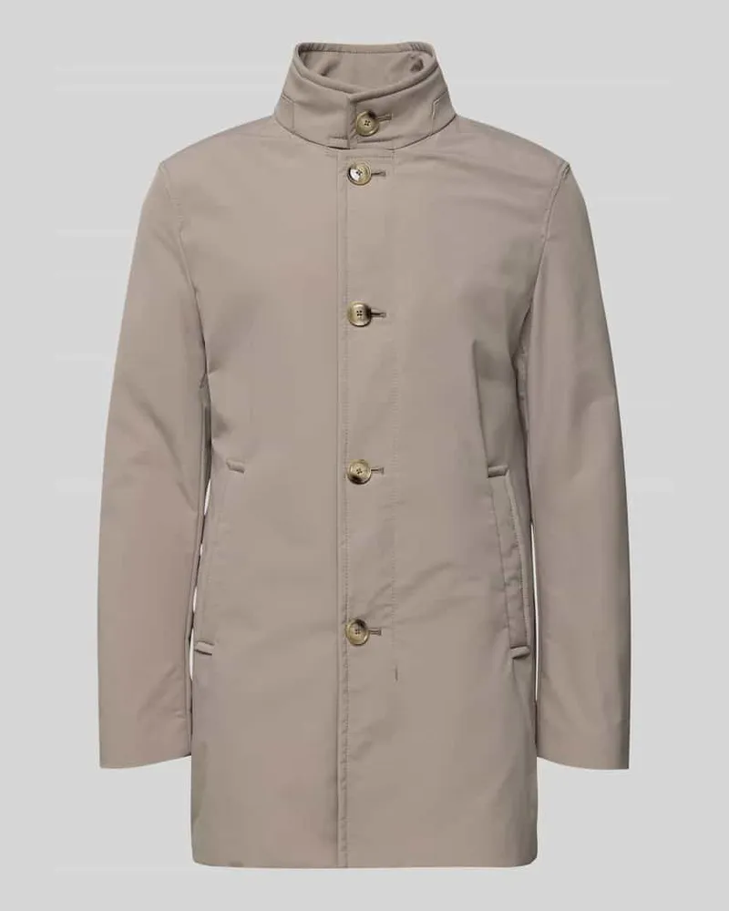 Strellson Regular Fit Kurzmantel mit Stehkragen Modell 'FYNN Beige