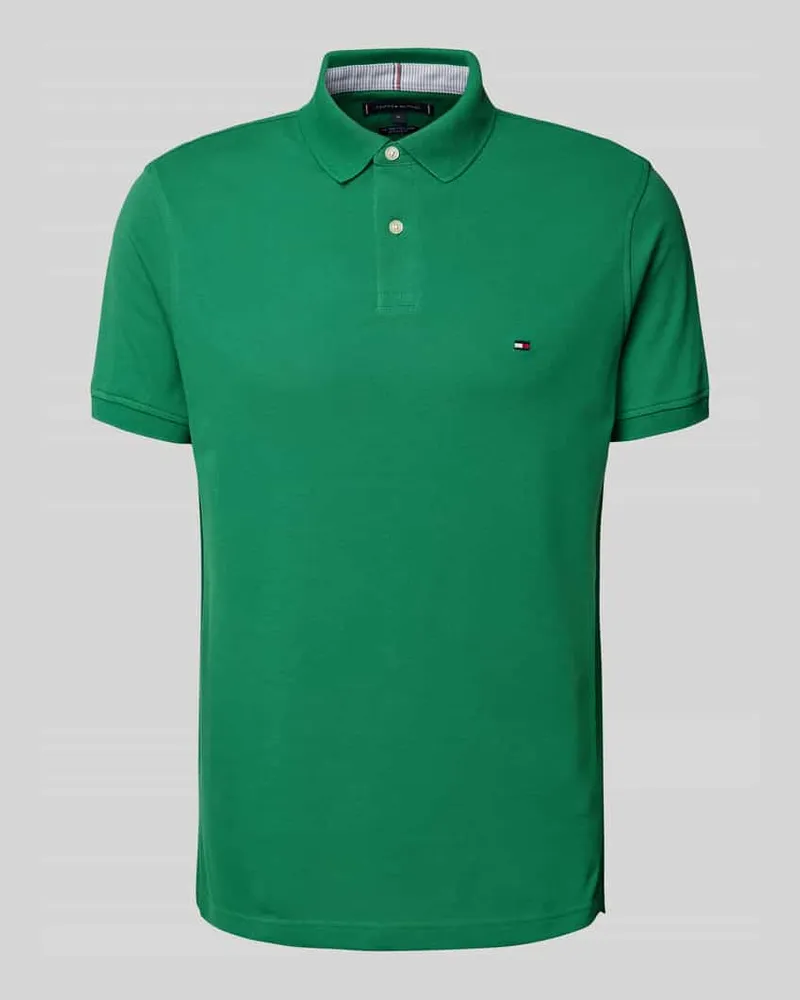 Tommy Hilfiger Regular Fit Poloshirt mit Logo-Stitching 