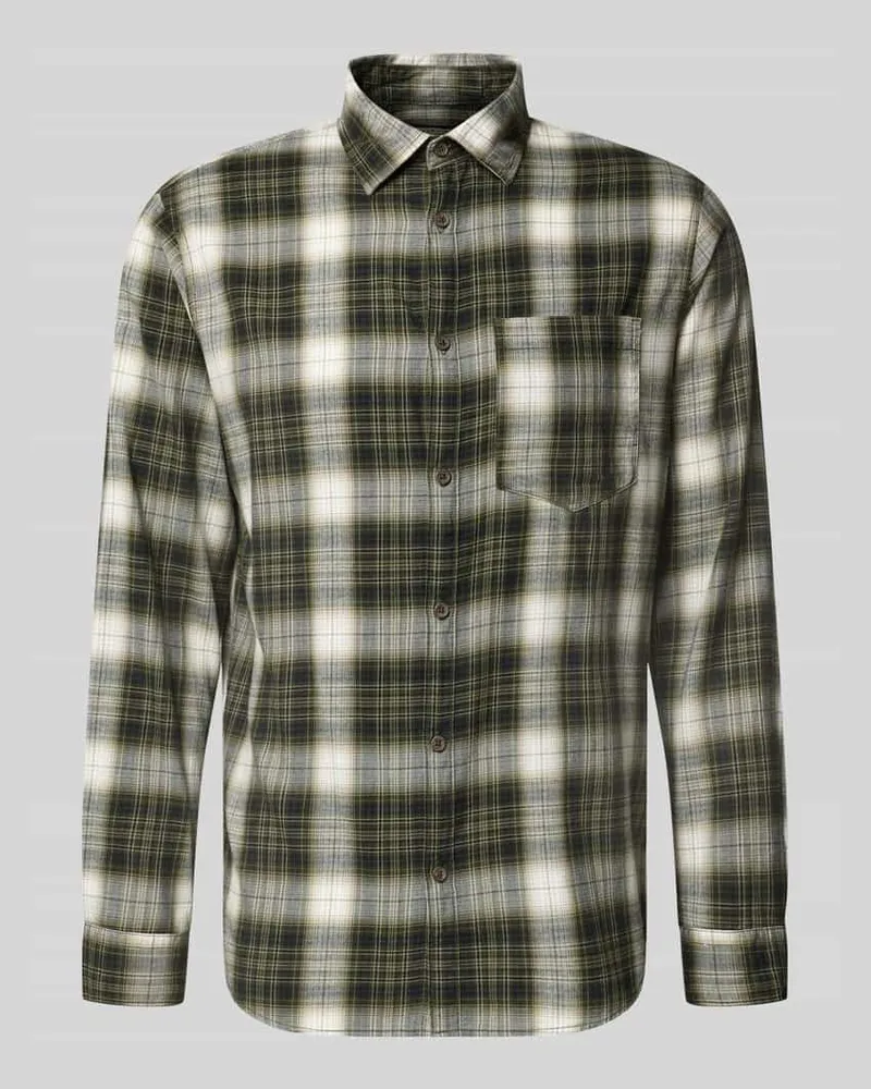 Jack & Jones Slim Fit Freizeithemd aus reiner Baumwolle Modell 'James Oliv