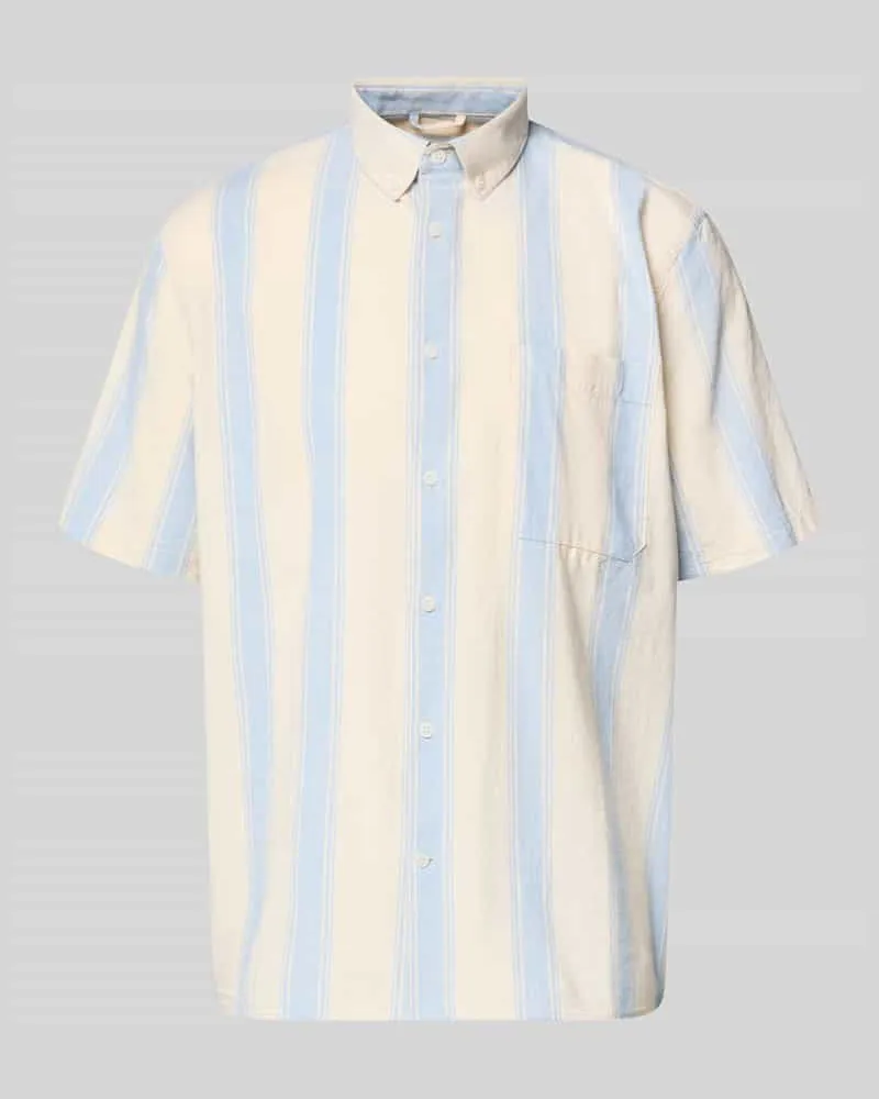 Armedangels Relaxed Fit Freizeithemd aus reiner Baumwolle Hellblau