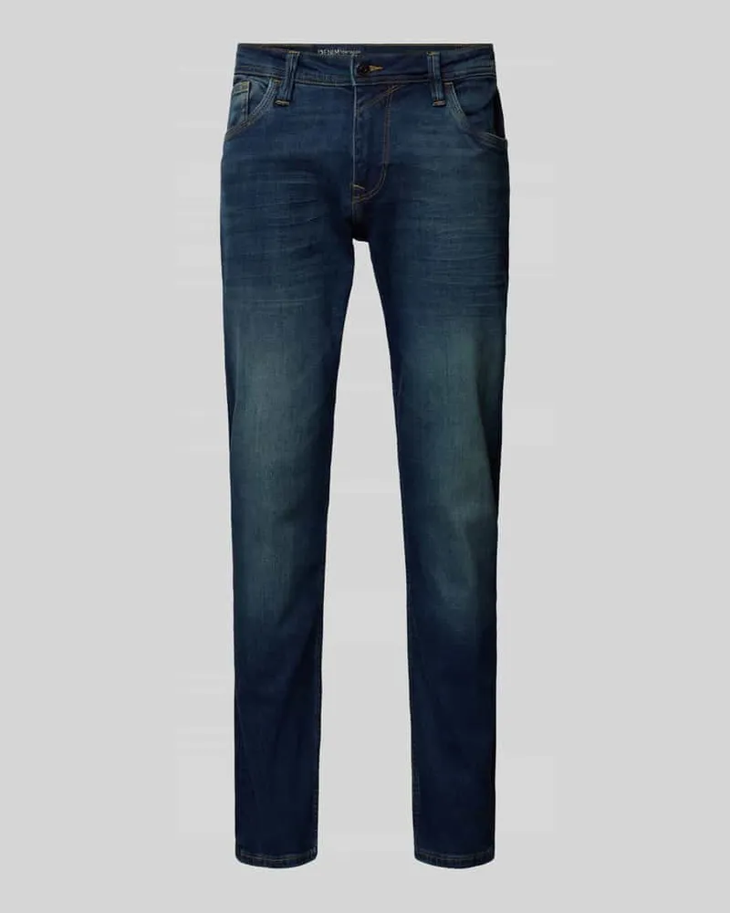 Tom Tailor Straight Fit Jeans aus Baumwoll-Mix Modell 'AEDAN 