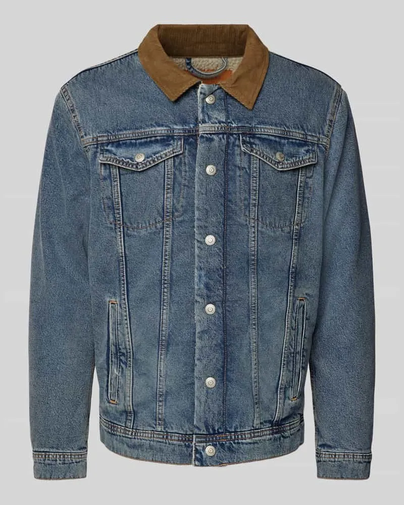 Jack & Jones Jeansjacke mit Brusttaschen Modell 'JEAN Jeansblau