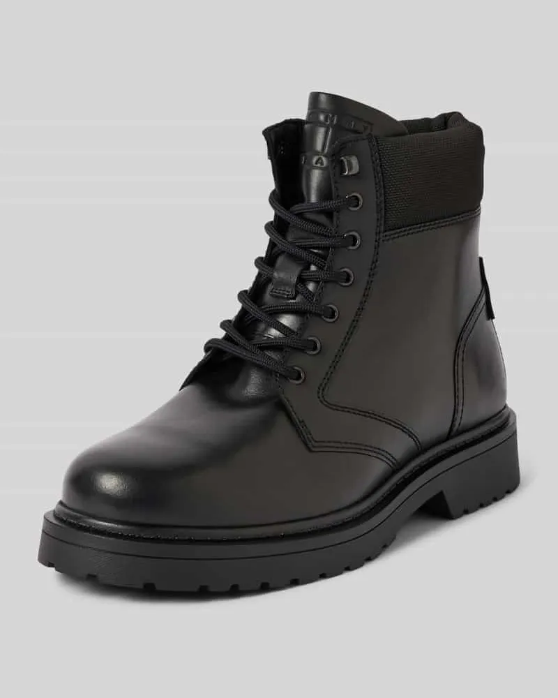Tommy Hilfiger Schnürboots aus Leder mit Label-Detail Modell 'LACE UP 