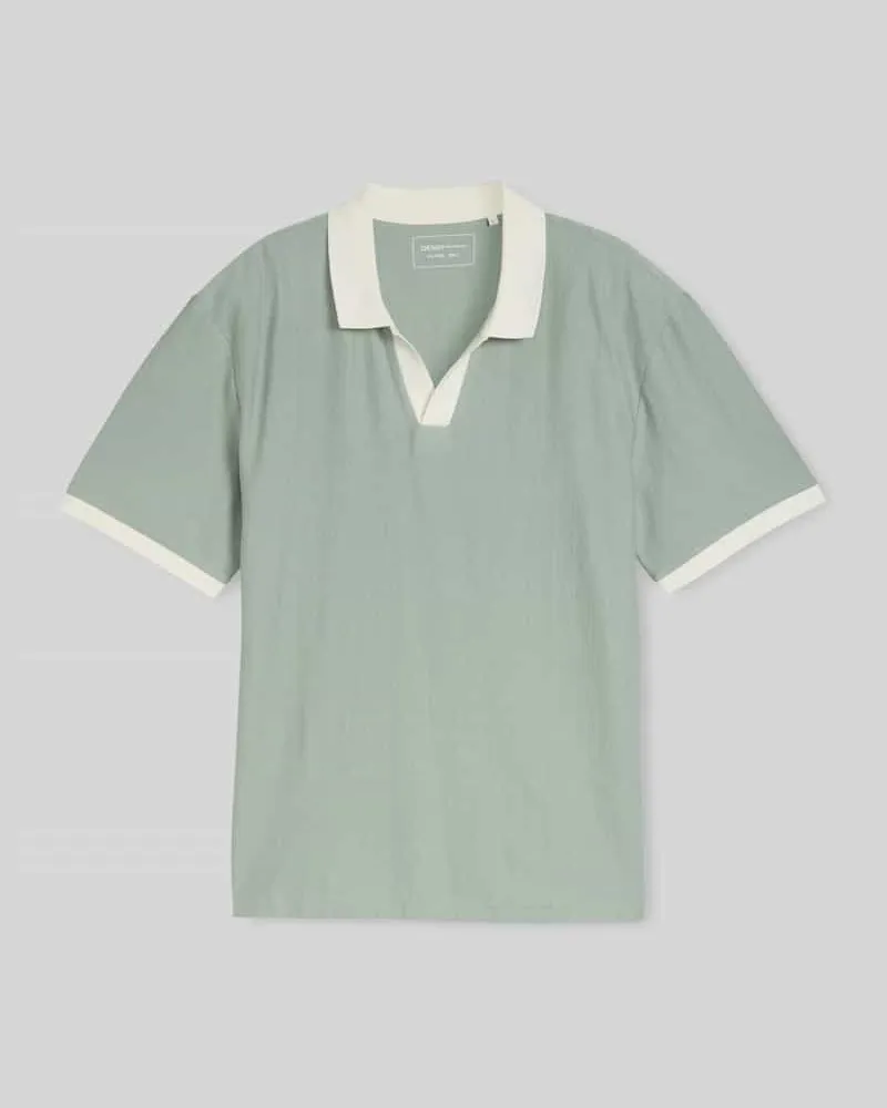 Tom Tailor Regular Fit Poloshirt aus reiner Baumwolle Hellgruen