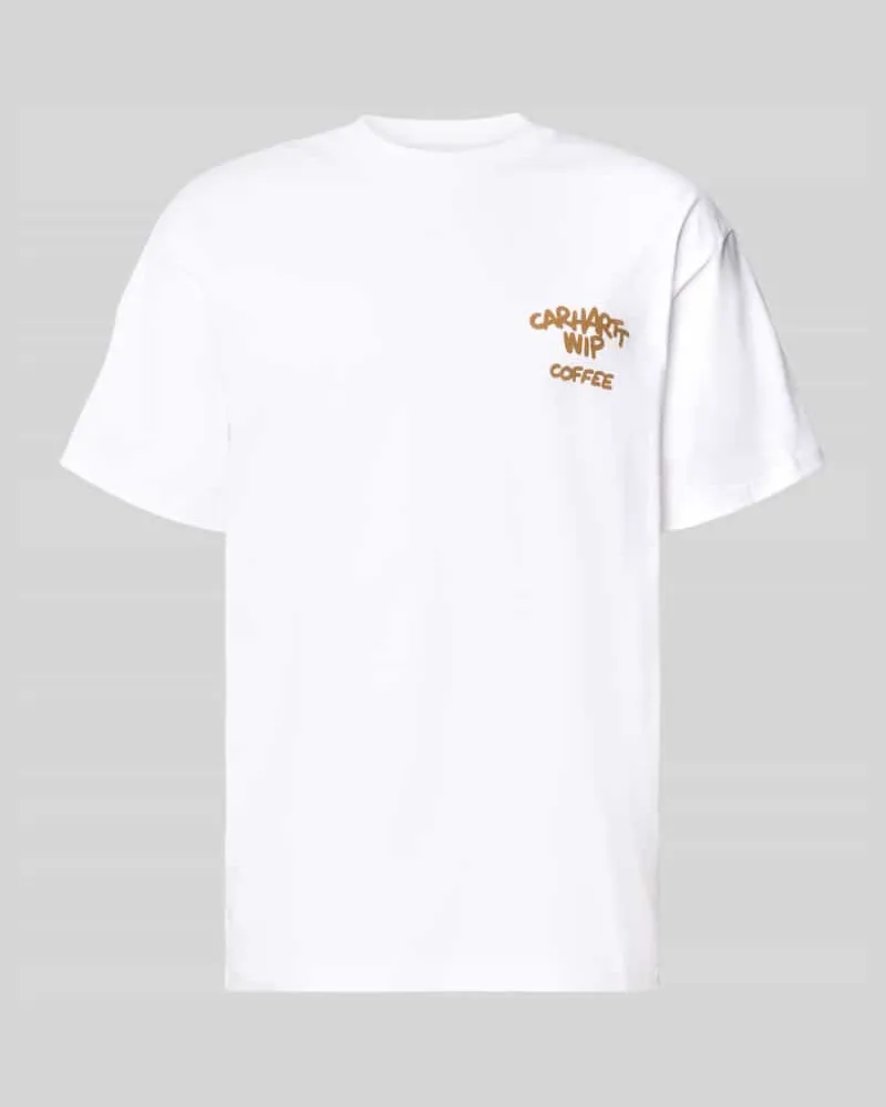 Carhartt WIP Regular Fit T-Shirt mit Motiv-Print auf der Rückseite Weiss