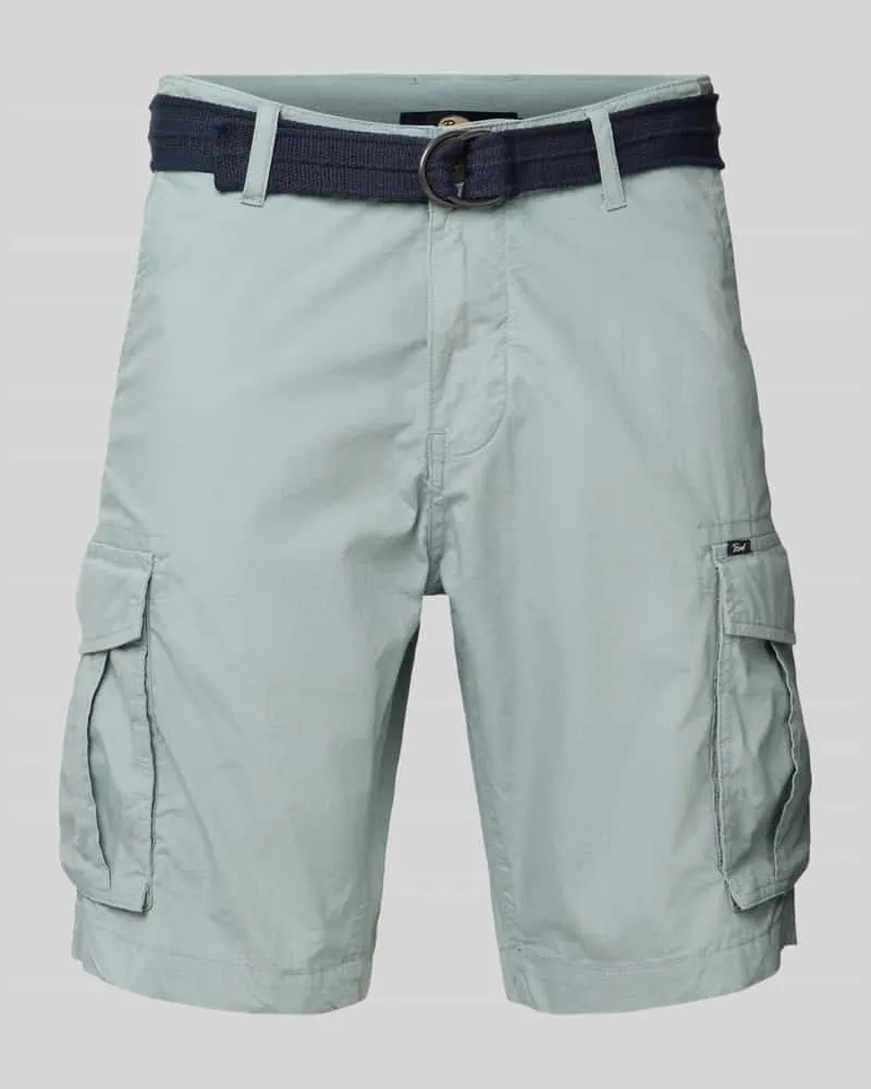 Petrol Industries Bermudas mit Cargotaschen und Gürtel 