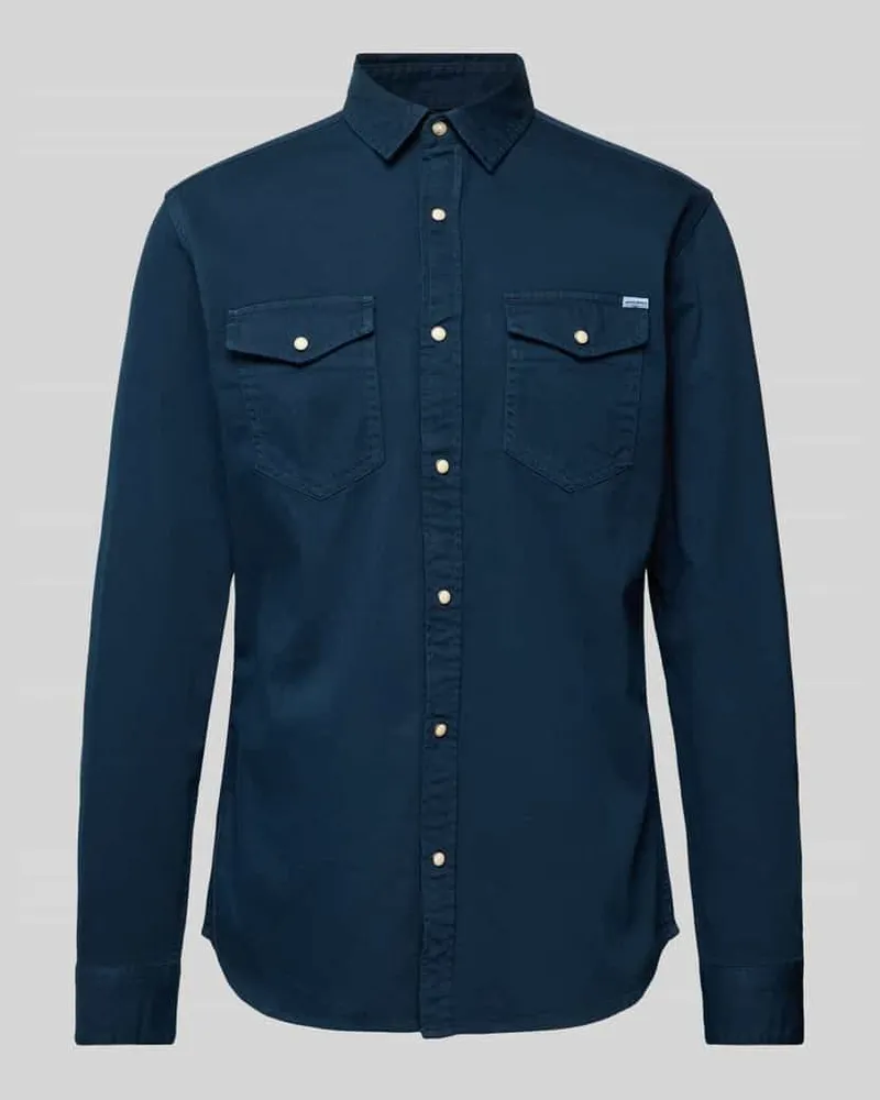 Jack & Jones Slim Fit Freizeithemd mit Kentkragen Modell 'ESHERIDAN 