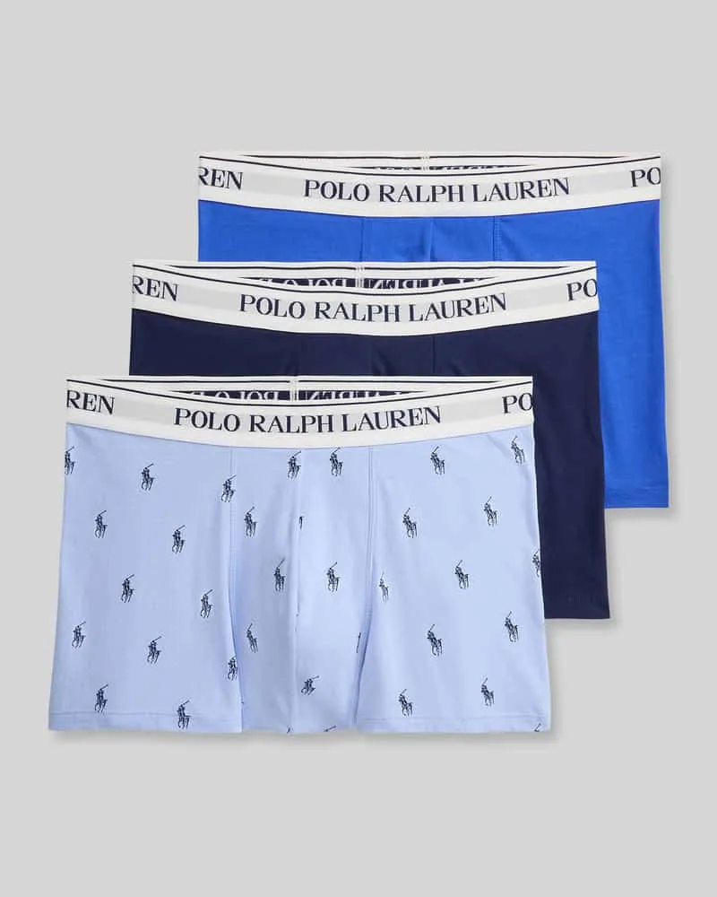 Ralph Lauren Trunks aus Baumwoll-Mix Modell 'CLSSIC TRUNK-3 PACK Bleu