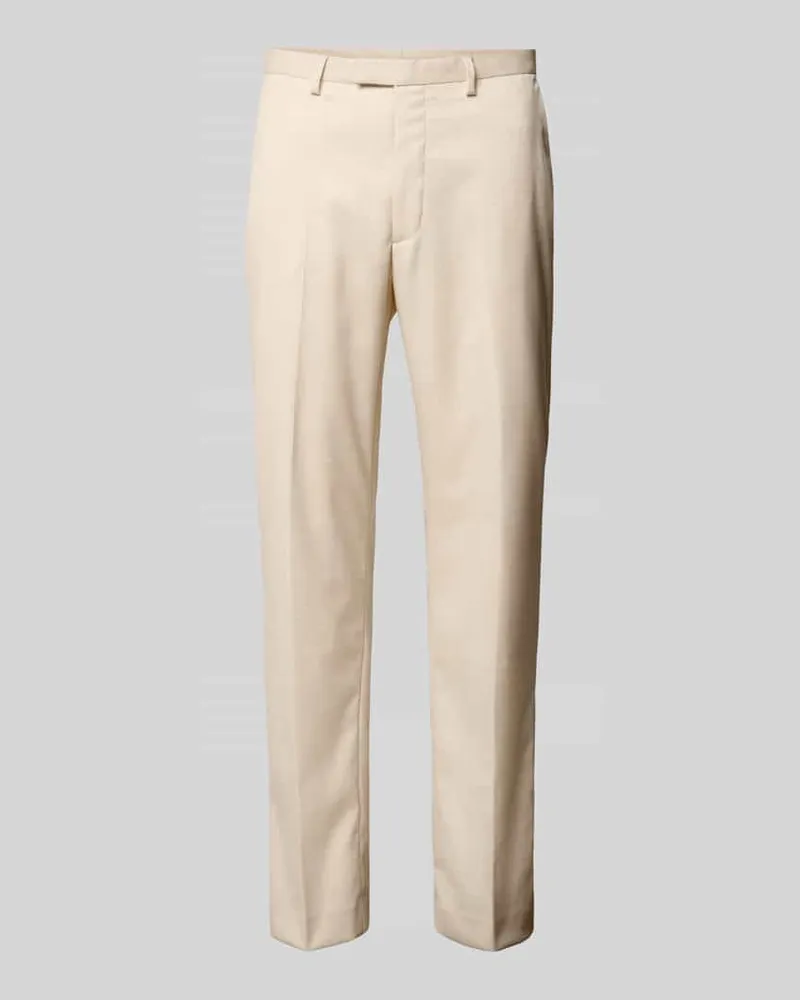 McNeal Regular Fit Anzughose mit Leinen-Anteil Beige
