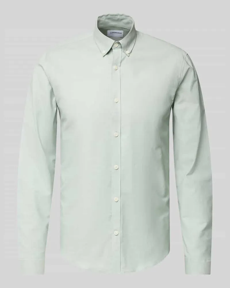 Lindbergh Slim Fit Freizeithemd mit Knopfleiste Modell 'Oxford 