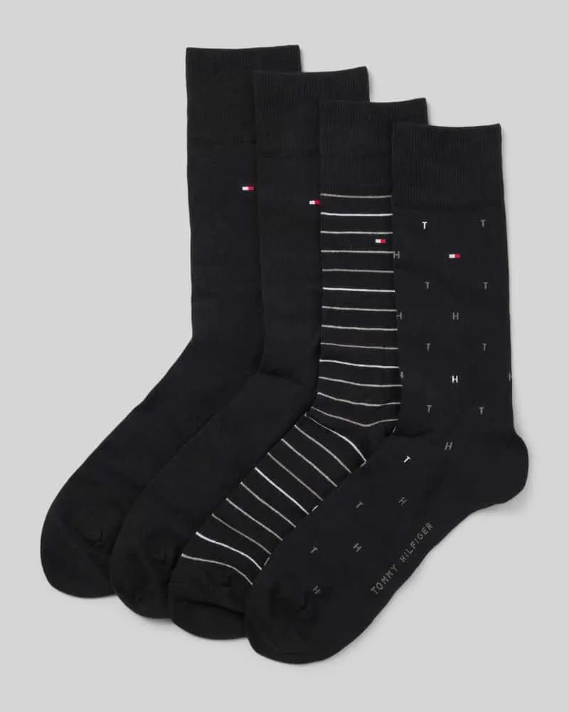 Tommy Hilfiger Socken Set aus Baumwoll-Mix Black