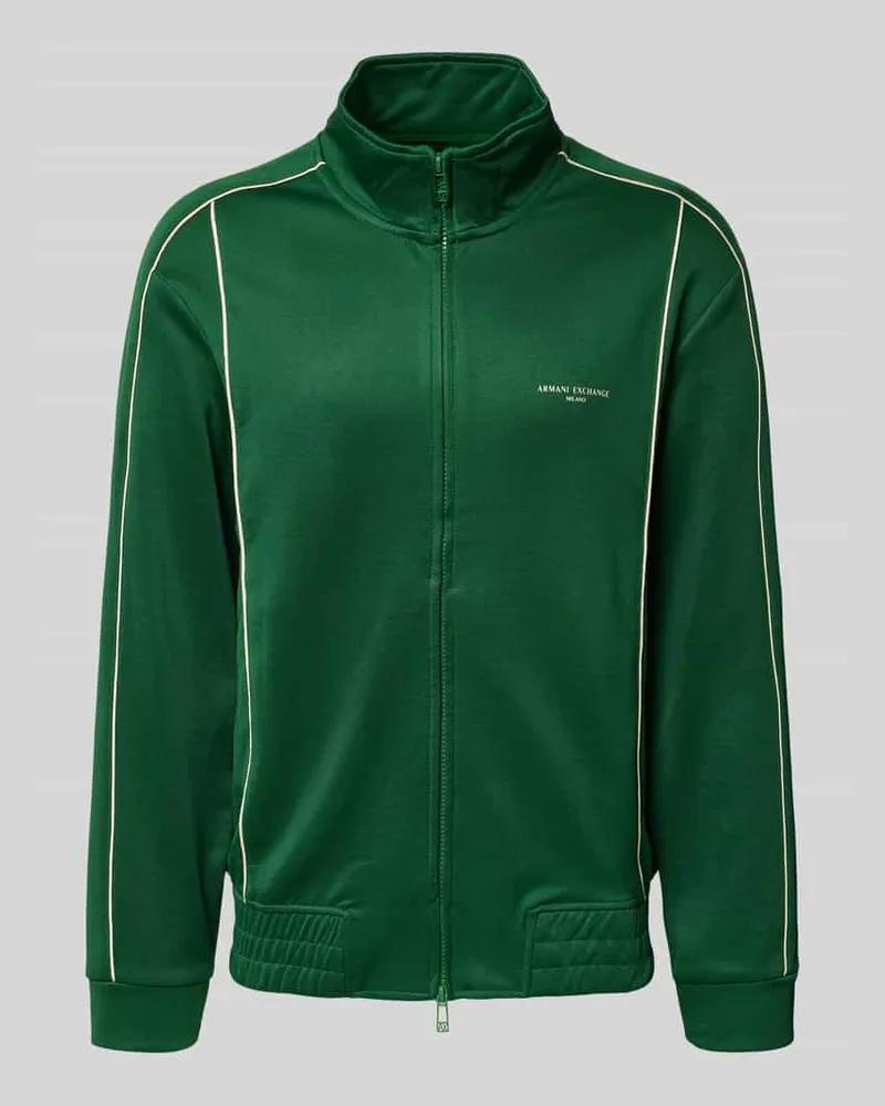 Armani Exchange Sweatjacke mit Reißverschluss Modell 'FELPA Gruen