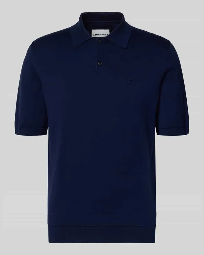 Armedangels Slim Fit Poloshirt aus reiner Bio-Baumwolle Marine