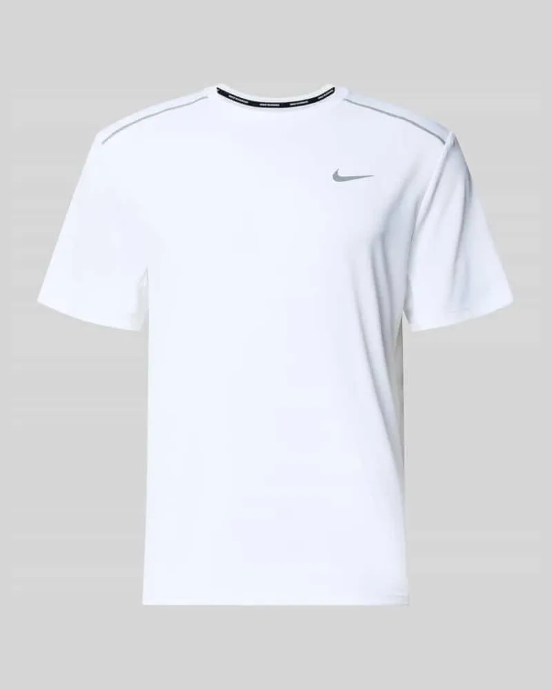 Nike T-Shirt mit Rundhalsausschnitt und Logo Weiss