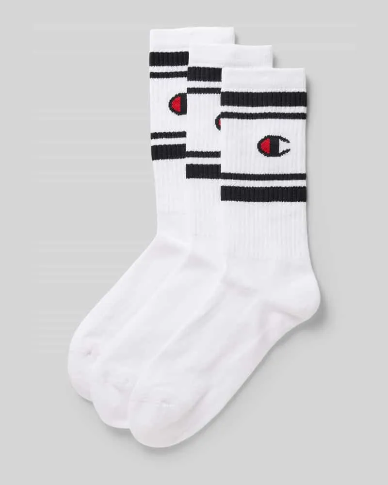 Champion Socken mit Logo-Stitching Modell 'Crew' im 3er-Pack 