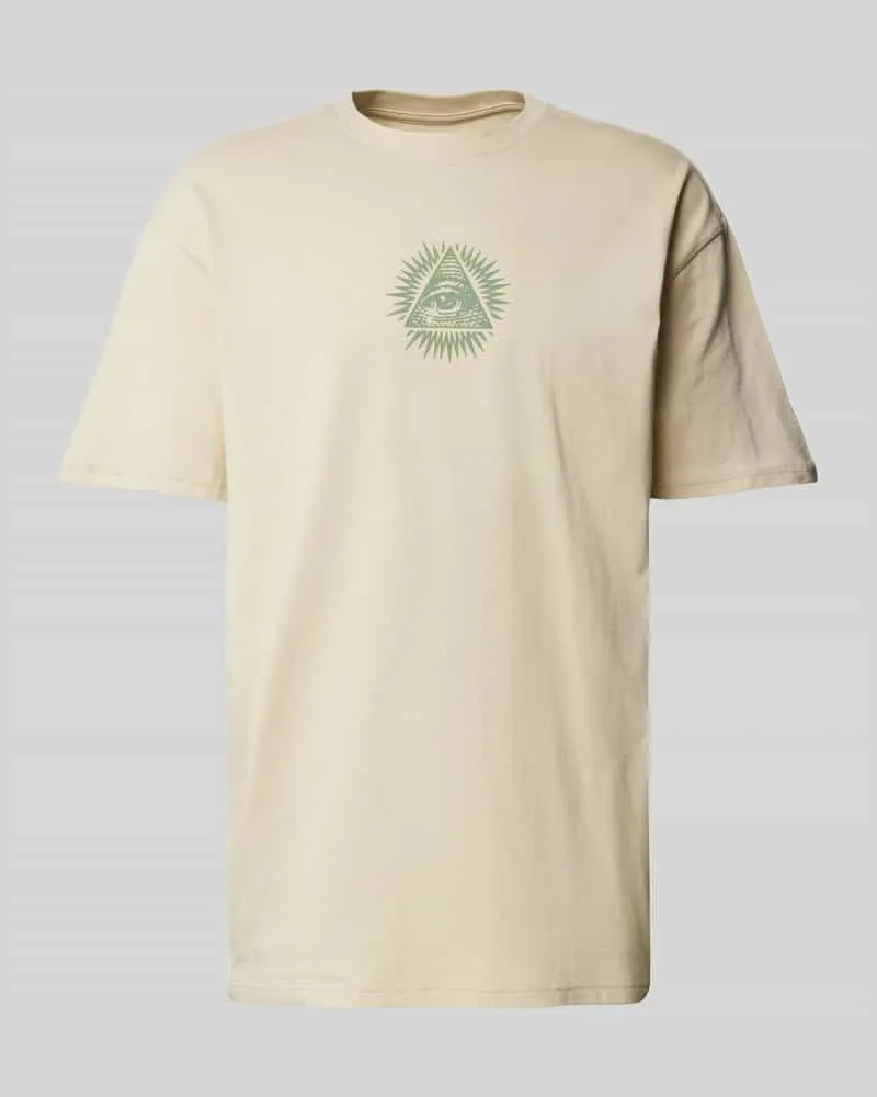 Mister Tee Oversized T-Shirt mit Motiv-Print Sand