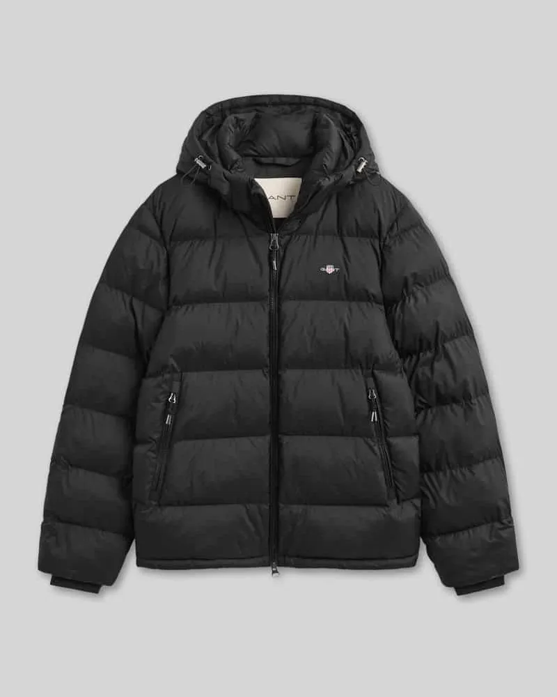 Gant Regular Fit Steppjacke mit Zweiwege-Reißverschluss Black