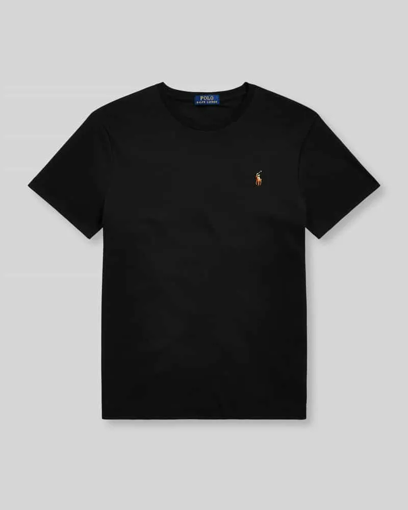 Ralph Lauren Regular Fit T-Shirt aus reiner Baumwolle Black