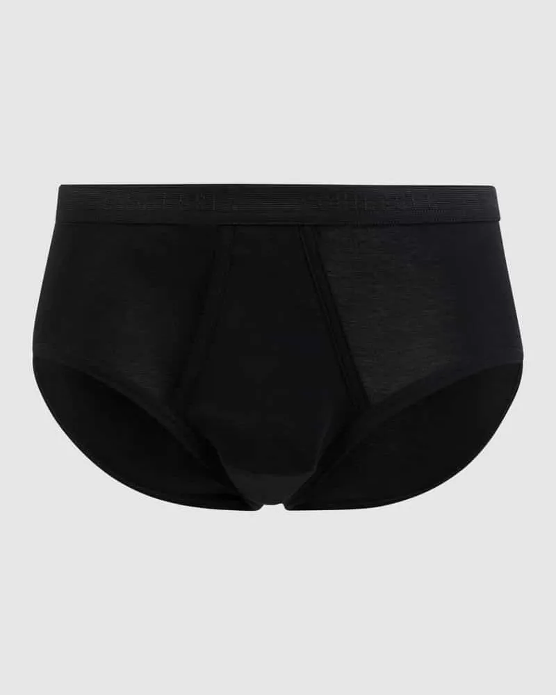 Schiesser Slip aus Baumwolle Black