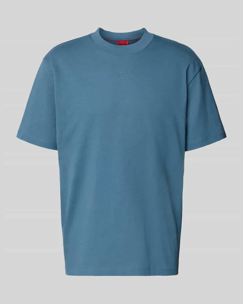 HUGO BOSS Relaxed Fit T-Shirt aus reiner Baumwolle Modell 'DAPOLINO Rauchblau