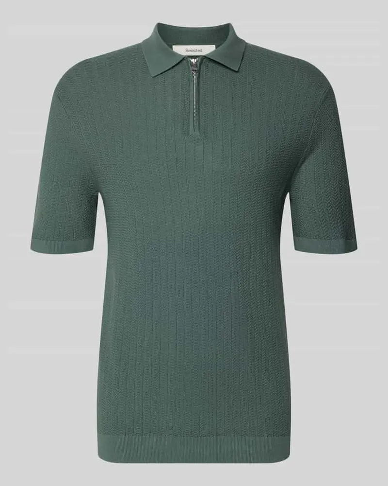 Selected Homme Regular Fit Poloshirt aus reiner Bio-Baumwolle Modell 'CRAN Gruen