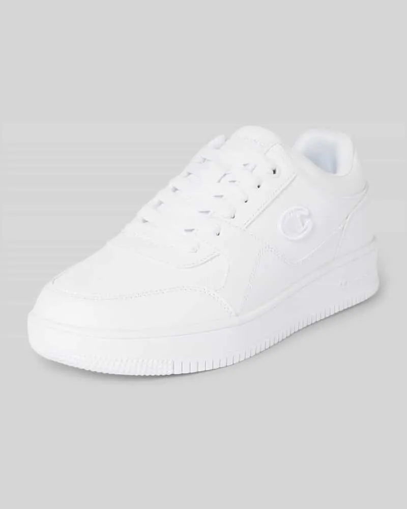 Champion Sneaker mit Logo- und Label-Stitching Modell 'REBOUND LOW Weiss