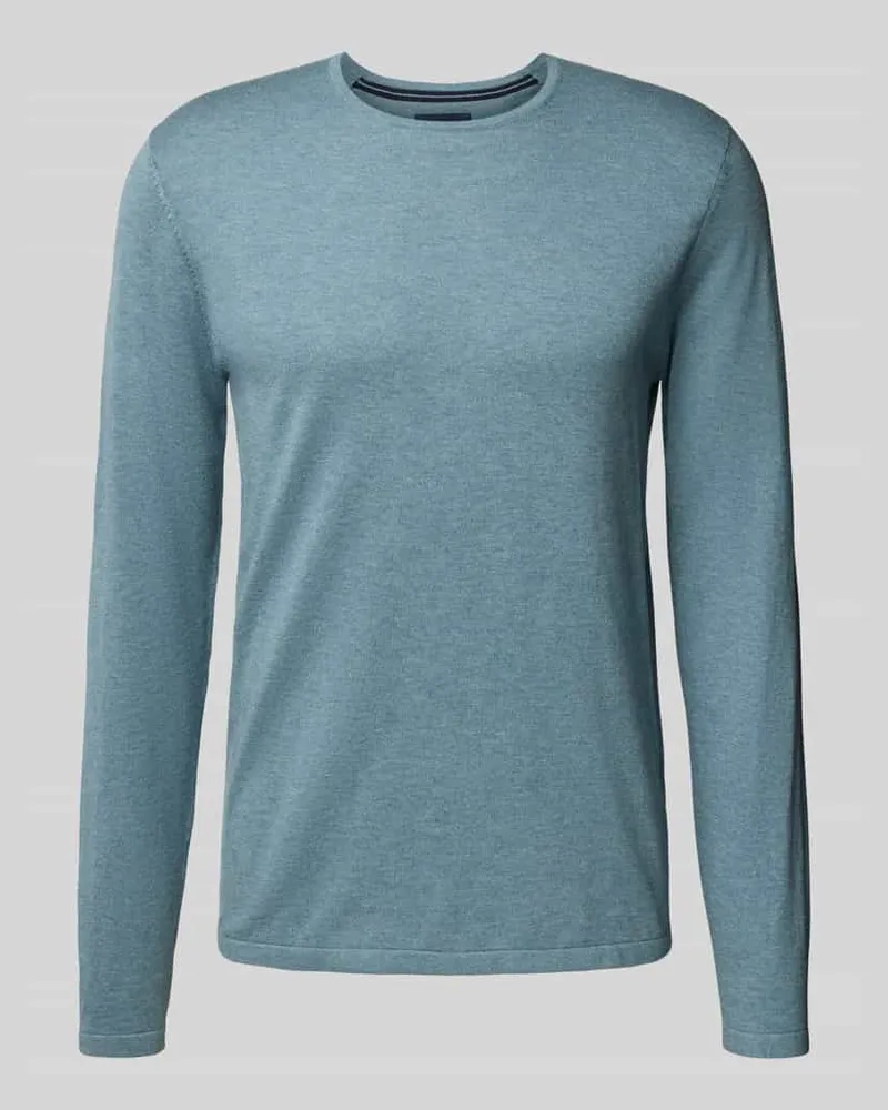 Christian Berg Regular Fit Pullover aus reiner Baumwolle in Strick-Optik 