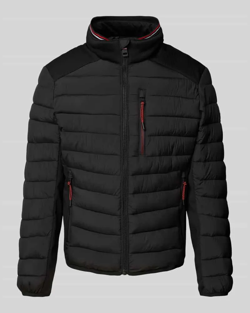 Tom Tailor Regular Fit Steppjacke mit Stehkragen Black